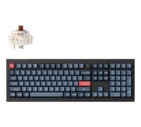 Keychron V6 Max keyboard Universal USB + RF Wireless + Bluetooth QWERTY UK English Black, Grey