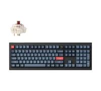 Keychron V6 Max keyboard Universal USB + RF Wireless + Bluetooth QWERTY UK English Black Grey