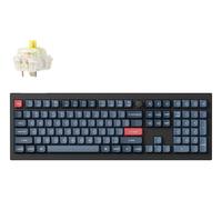 Keychron V6 Max keyboard Universal USB + RF Wireless + Bluetooth QWERTY UK English Black, Grey