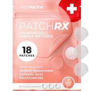 KEYCONCEPTS - PatchRX Micro Needle Pimple Patch (Pack of 18) - Hydrocolloid Patch with Micro Tips for Pimples, Acne and Cystic Pimples, Removes Pimples Overnight