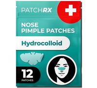 KEYCONCEPTS PatchRx Pimple Patches for Nose (12 Patches), Hydrocolloid Acne Patches - Pimple Patch Hydrocolloid Patches and Pimple Stickers - Hydrocolloid Acne Dots, Zit Patches - Large Pimple Patches
