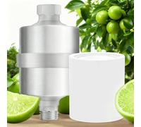 Keycozy Stainless 304 Metal Shower Filter with Fresh Citrus Scent, Shower Aromatherapy, Water Softer, Vitamin C Filter to Remove 99% Chlorine, Improve Your Skin & Hair, Easy Installation