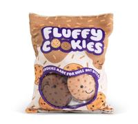 Keycraft Fluffy Cookies Squishy Treats| Sensory Plush Toy Pillow| Soft Bag with Plush Snack Pieces| Creative Toy Gifts for Teens Girls Kids