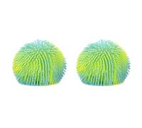 Keycraft Giant Puffer Ball - Large Squishy Sensory Fidget Toy for Kids & Adults, Stress Relief Squeeze Ball with Soft Spiky Texture, Random Colour - Fun Party Gift 16cm (Pack of 2)