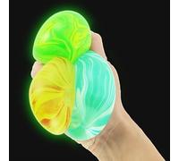 Keycraft Glow In The Dark Super Squidge Ball - 3 Assorted - One Sent At Random