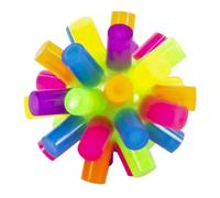Keycraft Novelty Light Up Digit Balls 7cm Sensory Toys Stress Relief Kids (6, colour sent at random)