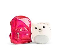 Keycraft Paw Cuddles Bear Stuffed Animal Plush Toy with Backpack |Mini Bag Collection| Soft Toy Gift for Kids|Schoolbag