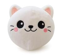 Keycraft Pumpin Plushies Cat - Inflatable Soft Plush Toy Ball with Air Pump - 9″ Cute Cat Plush - Sensory Squeeze Toy for Kids - Gift for Ages 3+