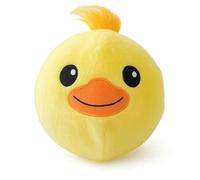 Keycraft Pumpin Plushies Duck - Inflatable Soft Plush Toy Ball with Air Pump - 9″ Cute Duck Plush - Sensory Squeeze Toy for Kids - Gift for Ages 3+