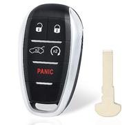 Keyecu Smart Keyless Remote Key fob for Alfa Romeo Giulia Stelvio 2017 2018 2019 2020 FCC ID: KR5A1FA434 P/N: 6EP44LXHAA/6WN70LXHAA