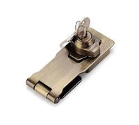 keyed hasp lock, Keyed Hasp Lock Pack of 2 with Keys and Screws Multicolor .5-4 inch(2.5inch Green Bronze)