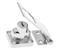 Keyed Hasp Locks, Twist Knob Locking Stainless Steel with Screws for Gates,Doors,Cabinets, Closets and More(Large Size 4cun105mm)