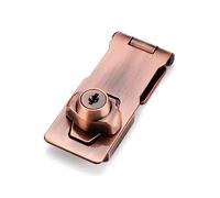 Keyed Hasp Locks Twists Knob Keyed Locking Hasp Locks with Keys and Screws Thick Door for Cabinet Small Door Twists Knob Locking for Small Zinc-Alloy