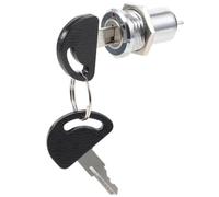 Keyed Power Lock Replacement for Cabinets, Toolboxes and Electric Vehicles | Zinc Alloy and Plastic Build, Simple Key Operation, Modern Finish, for Office Administrators and Property Managers