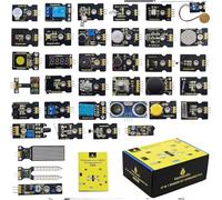 KEYESTUDIO 48 in 1 Sensor Kit Programming Starter Kit for Arduino Raspberry Pi Learning Project STEM Education, Electronics Components Set for Kids Teens Adults +