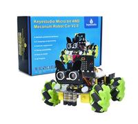 KEYESTUDIO BBC Microbit V2 Starter Kit, Electronic Programming Kit for Teens Adults，Include Micro bit V2, Makecode and Python Code, Barebone PCs