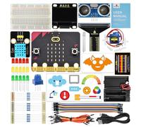KEYESTUDIO Micro:bit Basic Starter Kit for Teens & Beginners - Electronics Learning Kit with Sensors, LEDs & Tutorials | STEM Education Projects for Coding(Micro:bit Included)