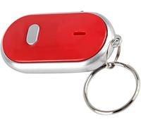 KeyFinder, Keychain Locator for Finding Lost Keys, Smart Anti-Lost Features, Whistle Activation, Portable and Easy to Find, Alarm, and Flashing Light for Pet Locator Key Suitcase (Red)