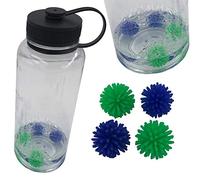 Keyfit Tools BrushBalls (4 pk X2) 8 Total Water Bottle Cleaning Brush Balls Reusable for Sports Drinks & Protein Shakes Cycling Fitness Sports Gym Hiking & Coffee Thermos