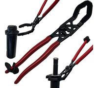 Keyfit Tools Sprinkler Head Wrench - 3" W x 14" L, Red/Black, Powder Coated Steel, 4E+1 ft-lbs Torque, Works on All Brands & Types, No Digging, No Mess