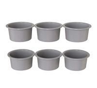 KEYFIVE Silicone 4 inch Cake Tin Round, 6 Pack 4'' Mini Cake Tins, 4inch Pie Tins for Baking Individual, 4 inch Silicone Moulds for Small Sponge Cakes, Meat Pork