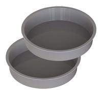 KEYFIVE Silicone 9 Inch Cake Tins for Baking, 2 Pack 25cm Round Cake Moulds for Baking, Nonstick Silicone Baking Tins for Cheesecake