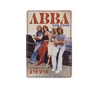 KEYGAMER ABBA The Tour Metal Sign, 8 x 12 Inches, Vintage Wall Decor