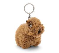 NICI Keyholder capybara Capy-Barbara 10cm brown - Soft toy companion cuddly animal pendant with metal ring to hang on keys, cord, bag, and more