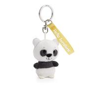 Keyholder panda "Hello Sunshine" 5cm white - Soft toy companion cuddly animal pendant with metal ring to hang on keys, cord, bag, and more
