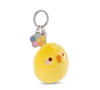 NICI Keyholder Piu Piu 6cm yellow - Soft toy companion cuddly animal pendant with metal ring to hang on keys, cord, bag, and more