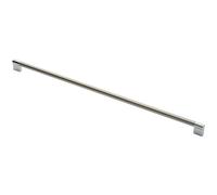 Keyhole Bar Pull Handle 588 x 14mm 576mm Fixing Centres Satin Nickel & Chrome