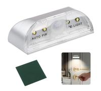 Keyhole Light for Door, PIR Infrared Motion Sensor LED Front Keyhole Light Outdoor with 4 LED Bulbs, Wireless Lock Lamp for Outdoor Indoor, Auto On/Off Key Lamp compatible with Hallway Closet Drawer