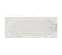 Keyhole Straight Single Ended Shower Bath | White | Acrylic | 1700mm x 800mm
