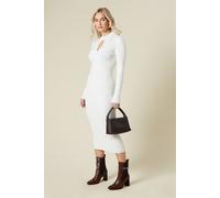 Keyhole Twist Front Jumper Dress Dorothy Perkins Ivory S