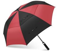 KEYHOT Golf Umbrella Windproof and Rainproof 62 Inch, Large Golf Umbrellas Double Canopy Stronge Unbreakable Heavy Duty for Men Women(Purple)