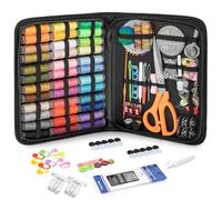 KEYHOT Sewing Kit Basic Equipment, Travel Sewing Kit Needle and Thread Set, Sewing Machine Sewing Kit Set with Contents for Travel, High-Quality Beginners with Buttons (200 Pieces)