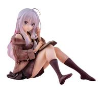 Keyhvao 10CM Sitting Position Elaina Figure Wandering Witch: The Journey of Elaina Anime Figures Cute Model Statue PVC Material Gifts for Fans