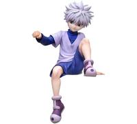 Keyhvao 11CM Killua Zaoldyeck, Gon Freecss Figure Sitting Position Model Statue Gon Freecss,Killua Zaoldyeck Anime Figures PVC Material Desktop Decoration Gifts for Friend (Killua Zaoldyeck)