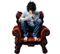 Keyhvao 15CM Cool L Action Figure Sofa Squat Position L Model Statue Death Note Anime Figures PVC Material Decoration Gifts for Fans and Friend