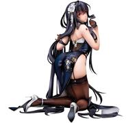 Keyhvao 16CM Cheongsam IJN Azuma Figure Kneeling Position Model Statue Azur Lane Anime Figures PVC Material Cute Decoration Gifts for Friend,Unisex