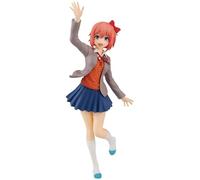Keyhvao 18CM Sayori Figure Cute Uniform Model Statue Monika,Yuri,Natsuki Game Figures PVC Material Desktop Decoration Gifts for Fans and Friend