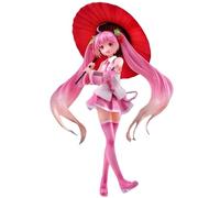 Keyhvao 24CM Pink Miku Figure Miku Anime Figures Open an Umbrella Model Statue Cute Decoration PVC Material Gifts for Friend and Fans