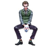 Keyhvao 4 Kinds of Joker Action Figure Heath Ledger Joker Anime Figures Cool Figurine PVC Material Gifts for Fans and Friend (24CM Car Style)