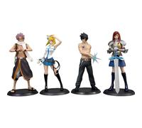 Keyhvao 4Pcs FAIRY TAIL Anim Figure 16CM Model Statues Natsu Dragneel,Lucy Heartfilia,Erza Scarlet,Gurei Soruju Figures PVC Material Gifts for Fans