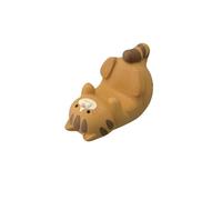Keyhvao Cat Phone Stand Glasses Stands Pen Holder Figure Lie Squat Clasp Hands Posture Shape Decoration Statuary Gift for Women Man (Yellow Phone Stand)
