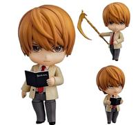 Keyhvao L,Light Yagami Figurine Movability Light Yagami,L Figure 10CM Model Statues Anime Death Note Figures Cute Decoration PVC Material Gifts for Fans and Friend,Unisex (Light Yagami)