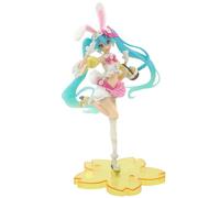 Keyhvao Miku Anime Figure Model Rabbit Ear Chrysanthemum Cradle Miku Cute Standing Figures Decoration PVC Material Gifts for Desktop,Friend,Unisex
