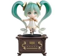 Keyhvao Miku Figure 10CM Model Figurine Interchangeable Faces Statues Symphony 5th Anniversary Ver Figures Cute Decoration PVC Material Gifts for Fans,Unisex