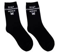 KEYIDO Funny Joke Christmas Socks Xmas Gifts Secret Santa Ugly Rude Socks Novelty Silly Sock Stocking Fillers Present Ideas Gifts Shit Christmas socks for Him Men Daddy Boyfriend Mens 9-12 UK