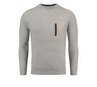 KEYLARGO Men's Floor Round Pullover Sweater, Grey (1103), L